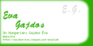 eva gajdos business card